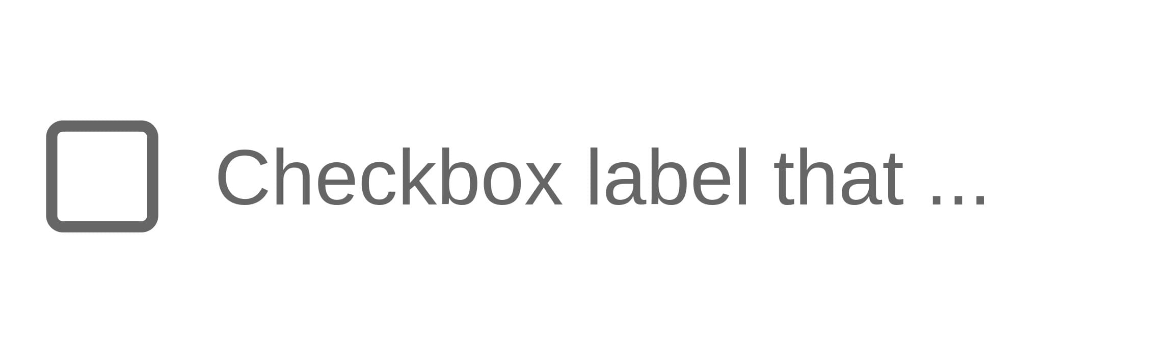Do not truncate checkbox label text with an ellipsis.